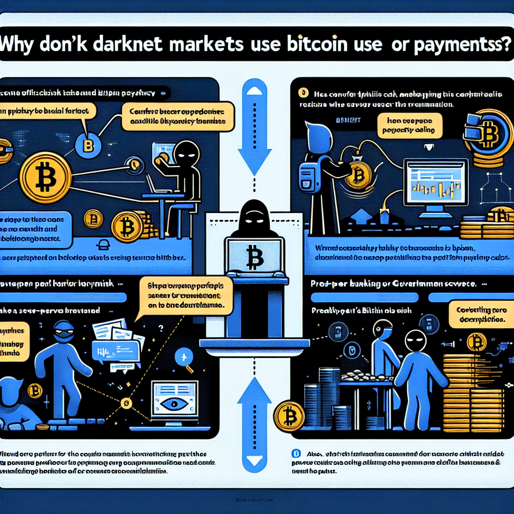 Why do Darknet markets use Bitcoin for payments?